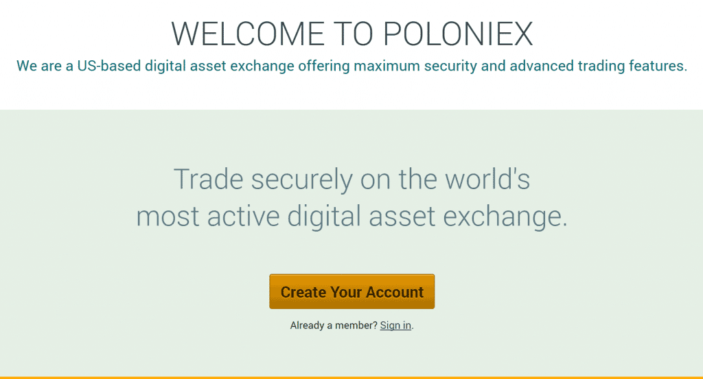 laman utama poloniex
